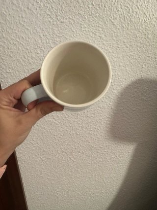 4 Tazas y 4 cuencos de porcelana Azul