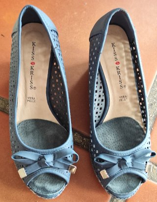 Zapatos Kiss Kriss Azul Mujer