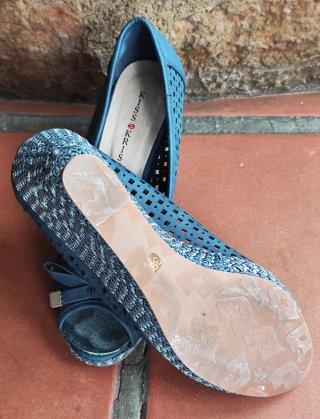 Zapatos Kiss Kriss Azul Mujer