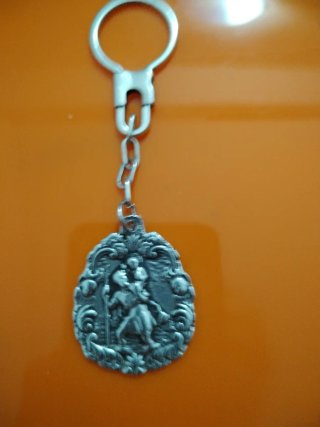 Llavero de plata San Cristóbal