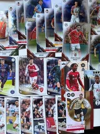 Lote cartas fútbol Topps