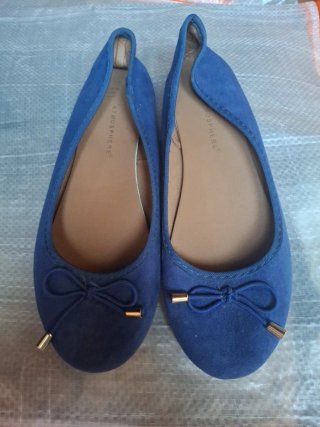Zapatos planos azules mujer