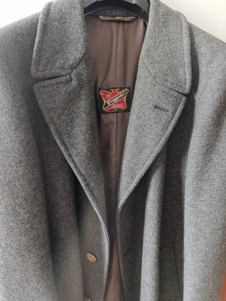 Abrigo Gris Vintage Hombre
