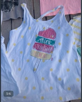 Lote 5 camisetas 6 años Kiabi