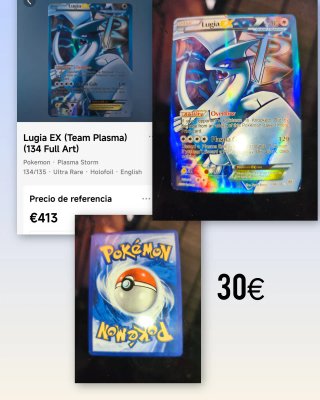 Carta Pokémon Lugia EX Plasma 134/135