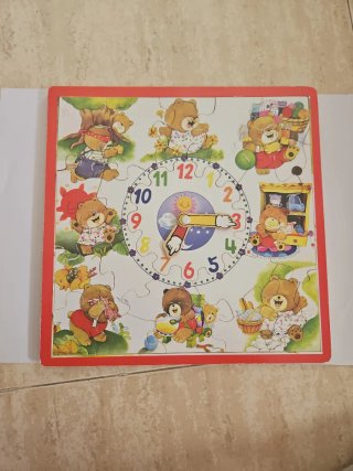 Puzzle Reloj Educativo Ositos
