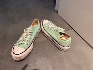 Converse plataforma verde