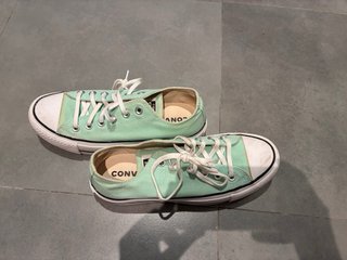 Converse plataforma verde