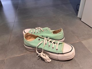 Converse plataforma verde