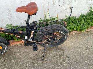 Bicicleta Eléctrica Fat Bike Negra