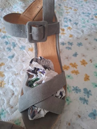 Sandalias cuña grises Formula Joven