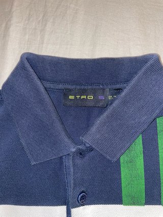 Polo Etro blu/verde