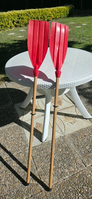 2 Remos Rojos para Kayak o Bote