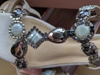 Sandalias Alma en Pena T40 Joya Beige/Plata