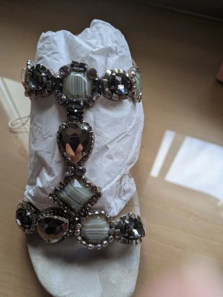 Sandalias Alma en Pena T40 Joya Beige/Plata
