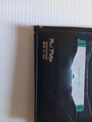 Portafoglio uomo nero nuovo