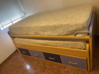 Cama nido 90cm con cajones