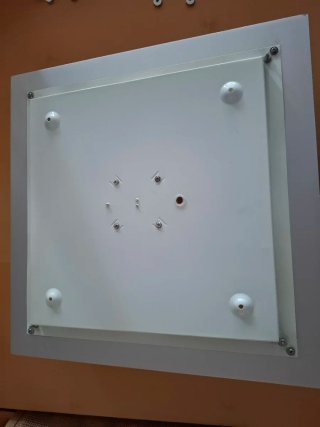 Plafón de techo moderno cristal y plástico