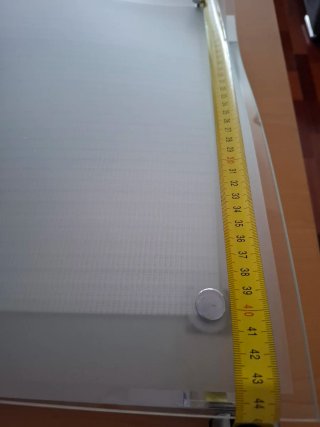 Plafón de techo moderno cristal y plástico