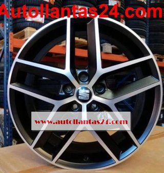 Juego 4 llantas seat leon fr cupra black 1 r974826