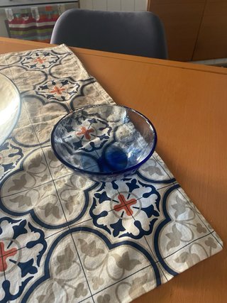 Centrotavola e ciotola in vetro Murano