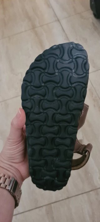 Sandalias niño piel marrón talla 36