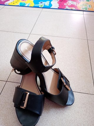 Sandalias Marypaz Talla 39 Tacón Madera