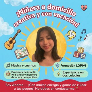 Niñera. Cuidadora infantil. Profesora.Tareas hogar