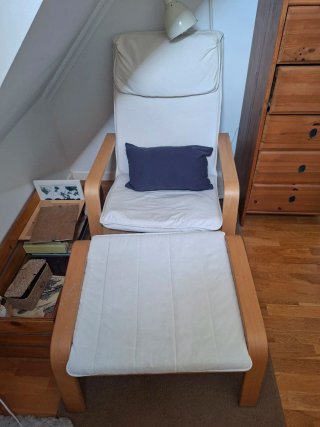 Butaca con reposapiés