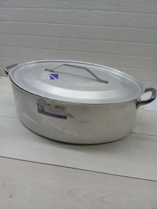 Cacerola Ovalada olla de aluminio con Tapa