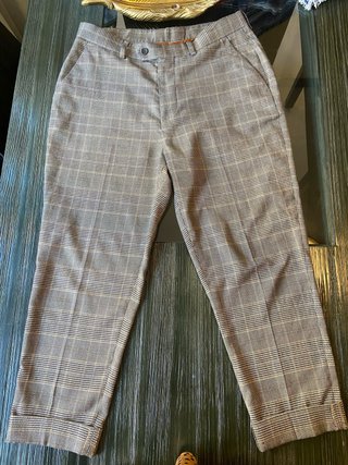 Pantalón de vestir Zara cuadros hombre