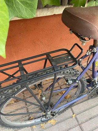 Bicicleta vintage ruedas pinchadas y solo un freno