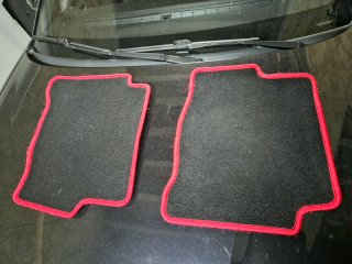 Alfombrillas Seat Ibiza 6L Negras Borde Rojo