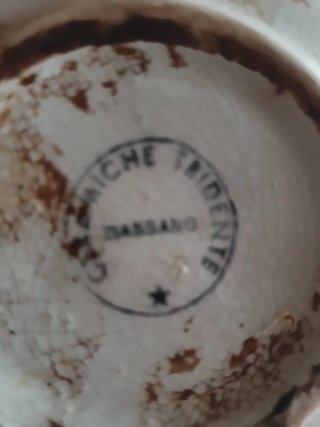 Oliera in ceramica decorata