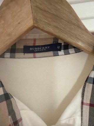 Camisa Burberry Blanca Talla S