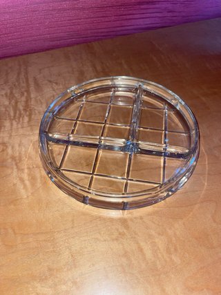 Svuotatasche in vetro con griglia