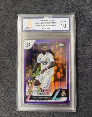Carta Tchouameni MGC 10 Purple Gold Seismic