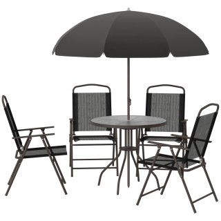 Conjunto Mesa y 4 Sillas Jardín