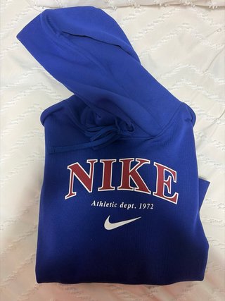Sudadera Nike Azul Oversize. Talla M