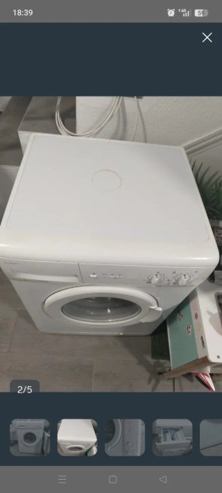 Lavadora Blanca Carga Frontal