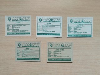 Cromos Liga Este 1994-1995