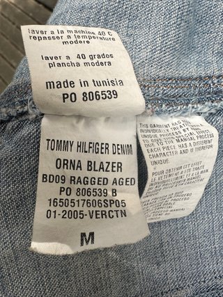 Cazadora Vaquera Tommy Hilfiger Talla M azul claro