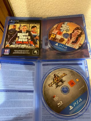 PS4 Grand Theft Auto V y God of War Remastered