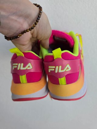 Zapatillas Fila Mujer Rosa y Amarillo