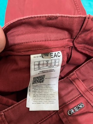 Pantalón Guess Rojo