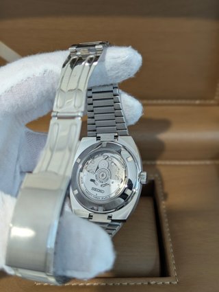 Reloj Seiko Mod Vintage Day-Date Gris Plateado