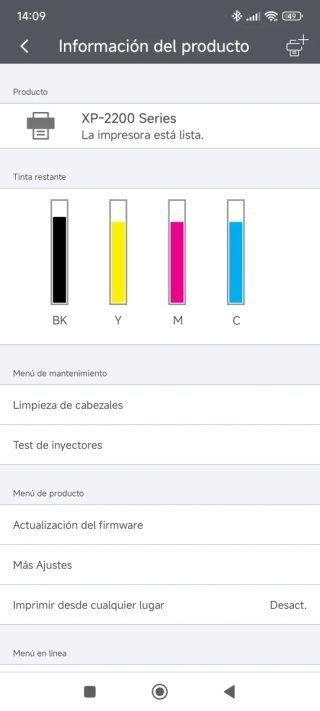 Impresora multifunción wifi Epson XP-2200
