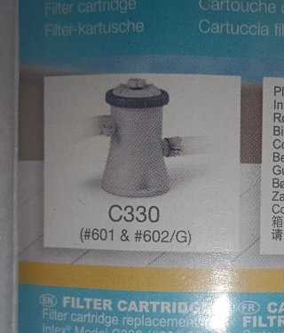 Filtros Piscina Intex H (2uds)