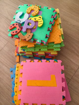 Alfombra Puzzle Infantil Animales y Letras