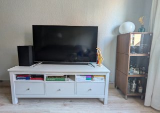 Mueble TV IKEA Hemnes Blanco de madera maciza